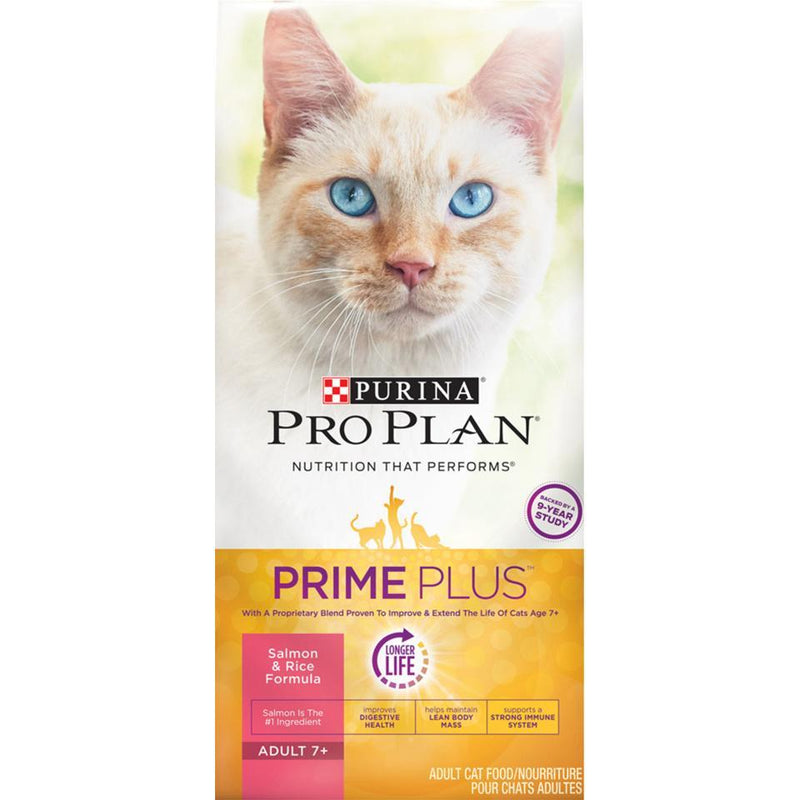 Purina Pro Plan Prime Plus Adult 7+ Salmon & Rice Formula Dry Cat Food