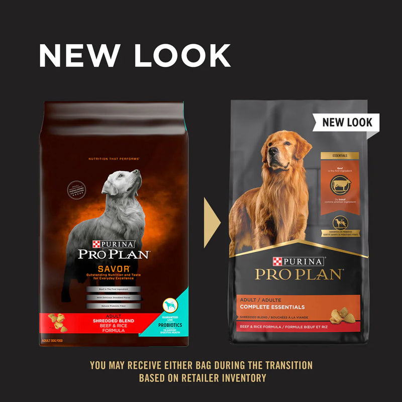 Purina Pro Plan Savor Shredded Blend Beef & Rice Formula Adult Dry Dog Food