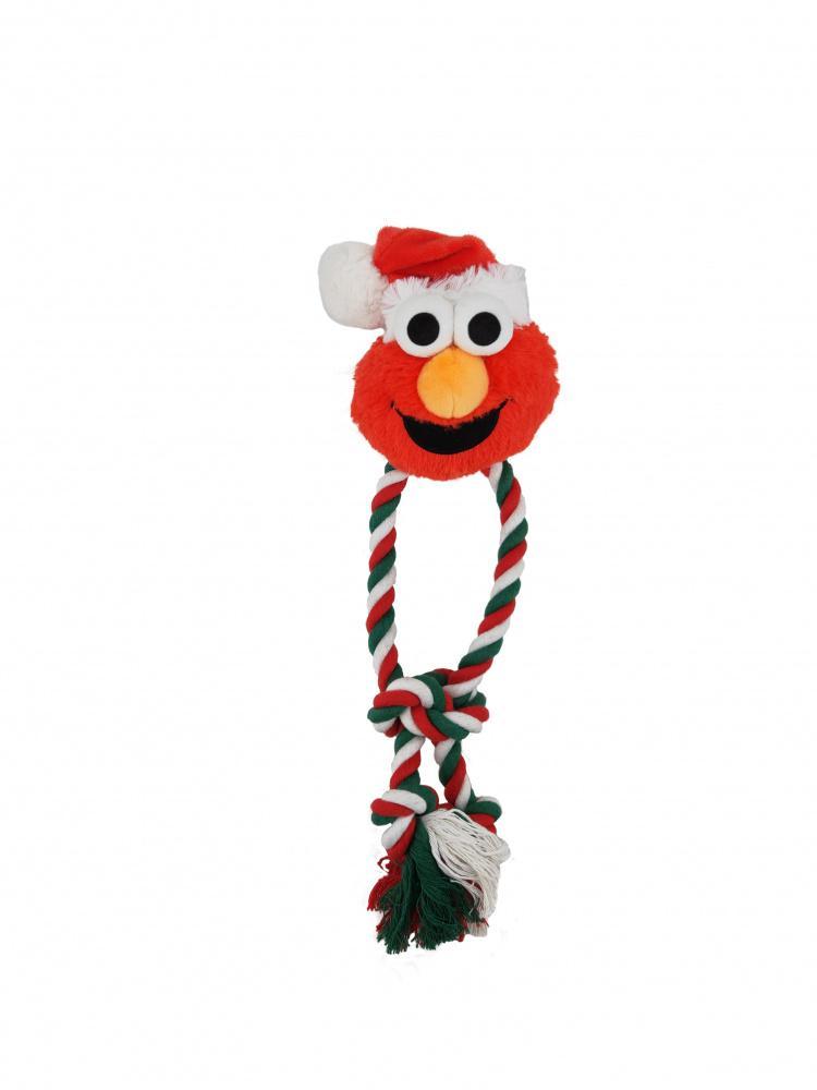 Pet Krewe Sesame Street Santa Elmo Dog Chew Toy