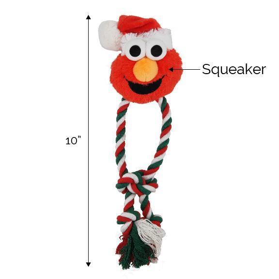 Pet Krewe Sesame Street Santa Elmo Dog Chew Toy