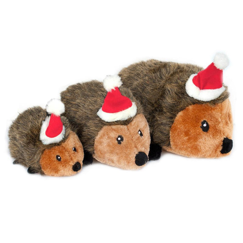 ZippyPaws Holiday Hedgehog Plush Dog Toy