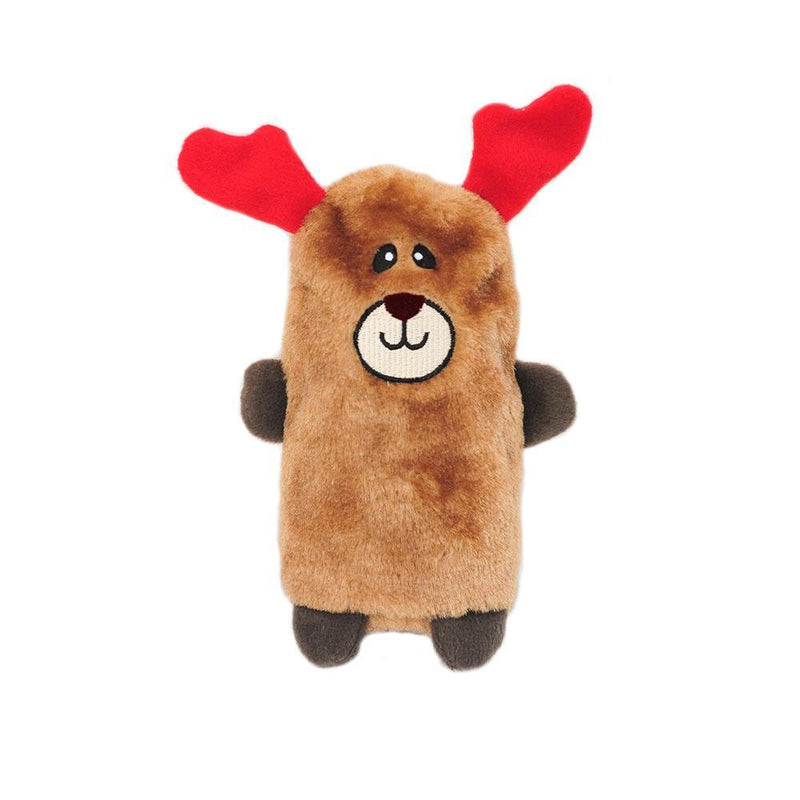 ZippyPaws Colossal Buddy Holiday Reindeer Plush Dog Toy