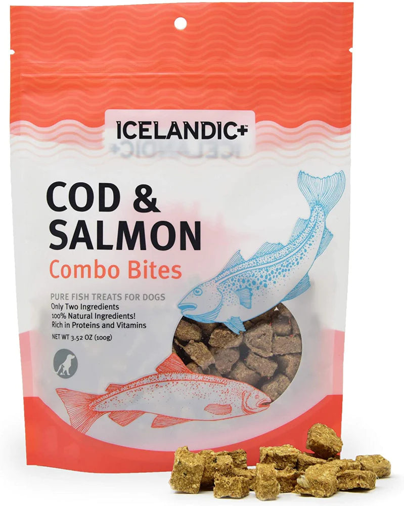 Icelandic+ Cod & Salmon Combo Bites Fish Dog Treats