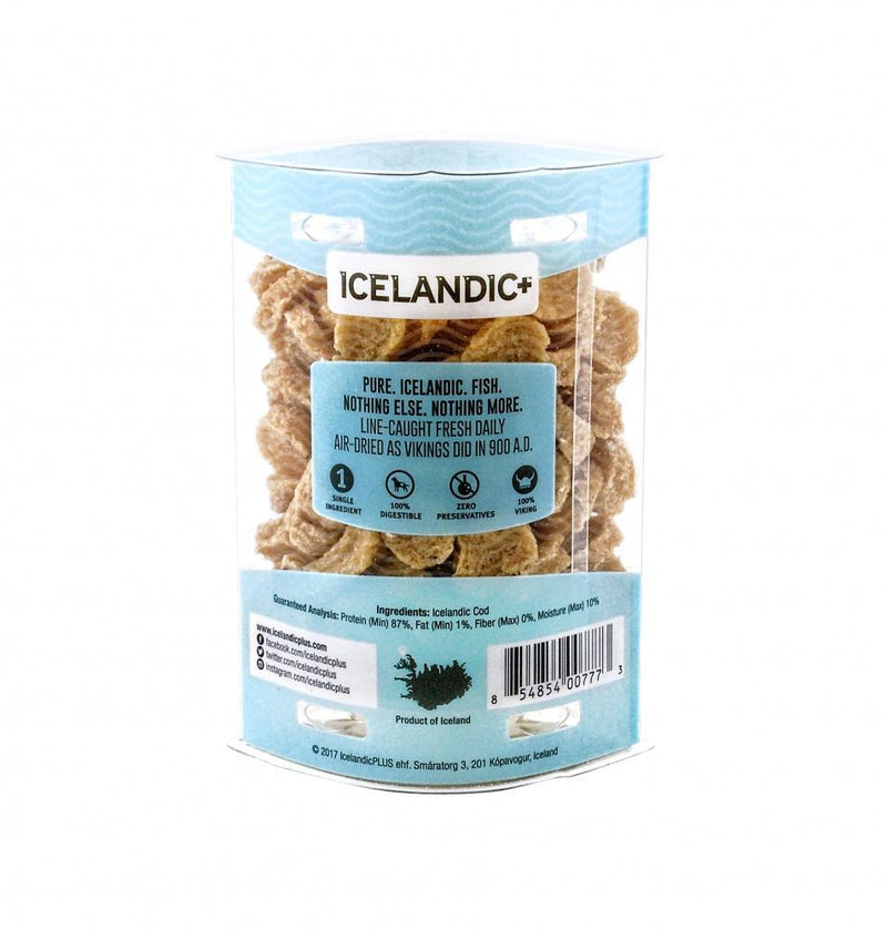 Icelandic+ Mini Cod Fish Chip Treats Training for Small Breed Dogs