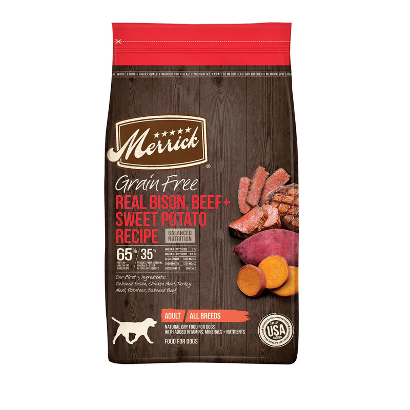 Merrick Grain Free Bison, Beef & Sweet Potato Dry Dog Food