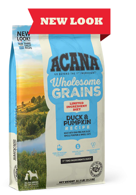 ACANA Singles + Wholesome Grains Limited Ingredient Diet Duck & Pumpkin Recipe Dry Dog Food