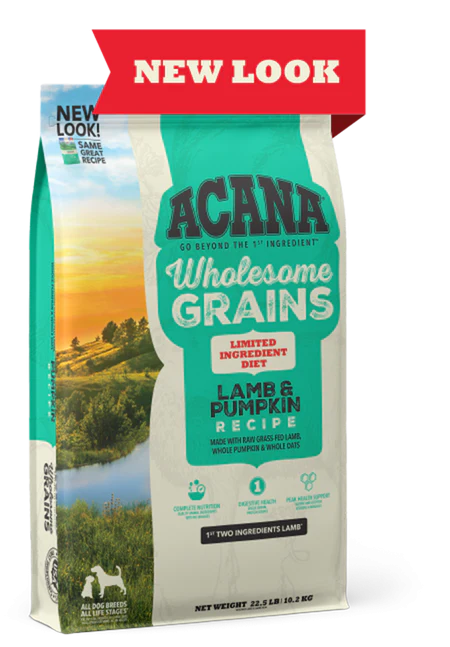 ACANA Singles + Wholesome Grains Limited Ingredient Diet Lamb & Pumpkin Recipe Dry Dog Food