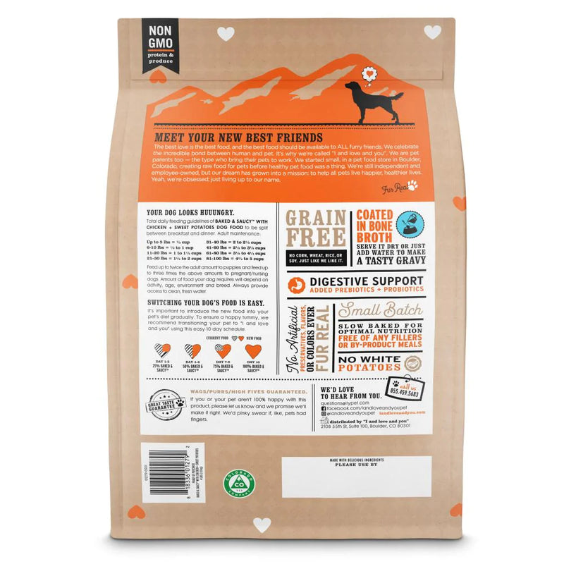 I and Love and You Baked & Saucy Chicken & Sweet Potato Dry Dog Food