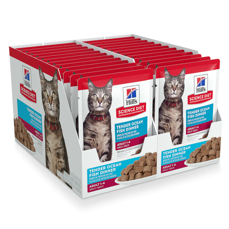 Hill's Science Diet Adult Tender Ocean Fish Dinner Wet Cat Food