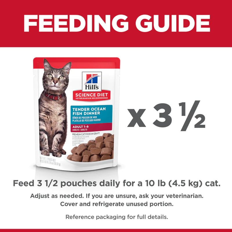 Hill's Science Diet Adult Tender Ocean Fish Dinner Wet Cat Food