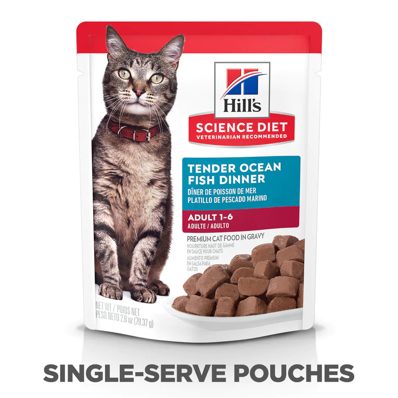 Hill's Science Diet Adult Tender Ocean Fish Dinner Wet Cat Food