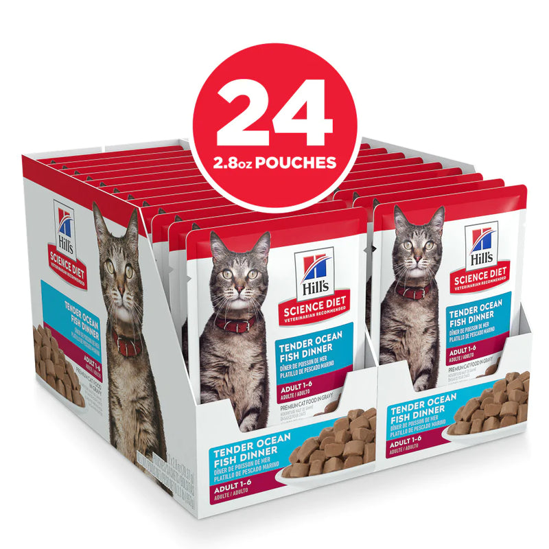 Hill's Science Diet Adult Tender Ocean Fish Dinner Wet Cat Food
