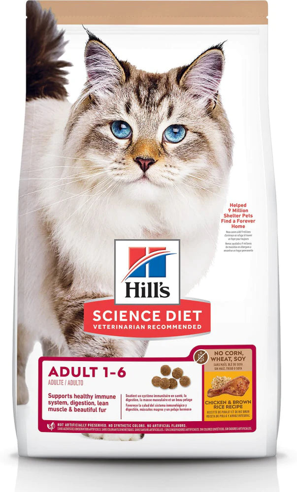 Hill's Science Diet No Corn, Wheat, Soy Chicken Adult Dry Cat Food