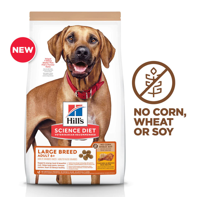 Hill's Science Diet Senior 6+ No Corn, Wheat, Soy Chicken Large Breed Adult Dry Dog Food