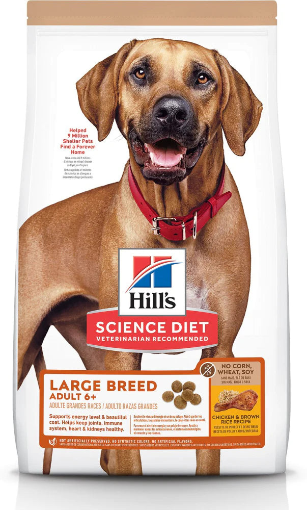 Hill's Science Diet Senior 6+ No Corn, Wheat, Soy Chicken Large Breed Adult Dry Dog Food