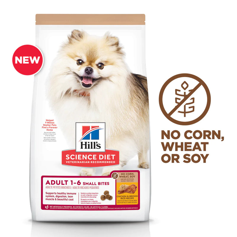 Hill's Science Diet Small Bites No Corn, Wheat, Soy Chicken Small Breed Adult Dry Dog Food