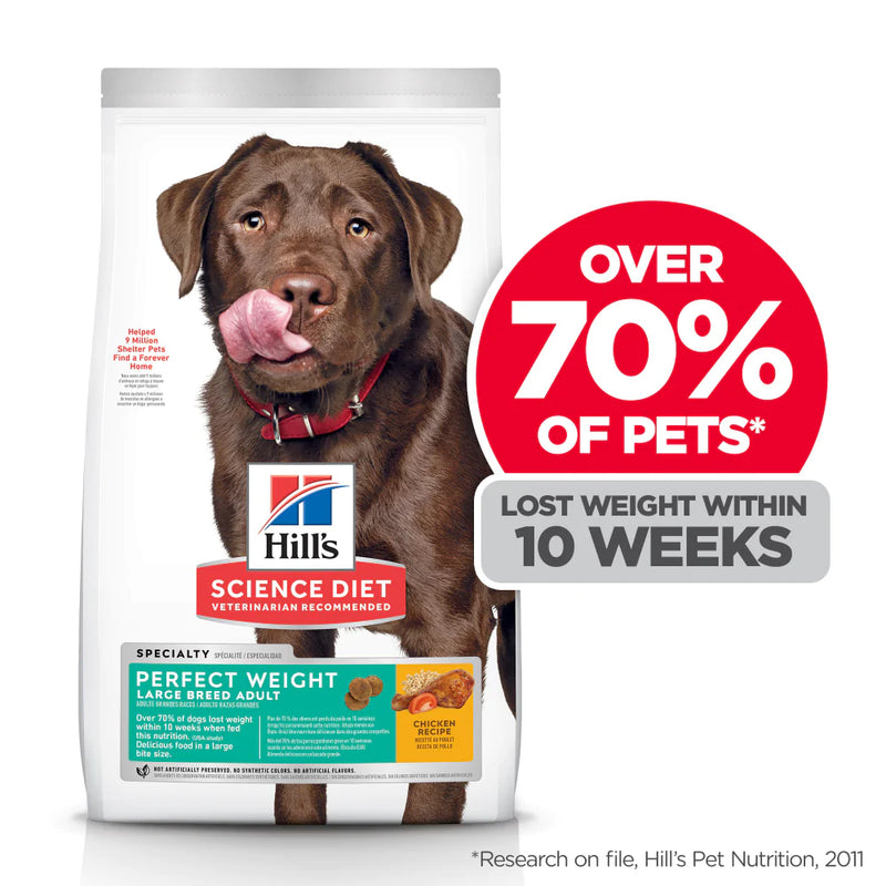 Hill's Science Diet Perfect Weight Chicken Recipe Adult Large Breed Dry Dog Food