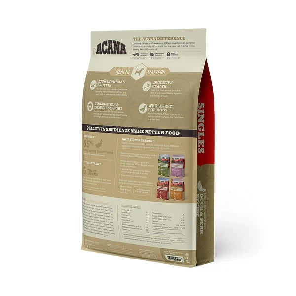 ACANA Singles Duck & Pear Recipe Grain Free Dry Dog Food