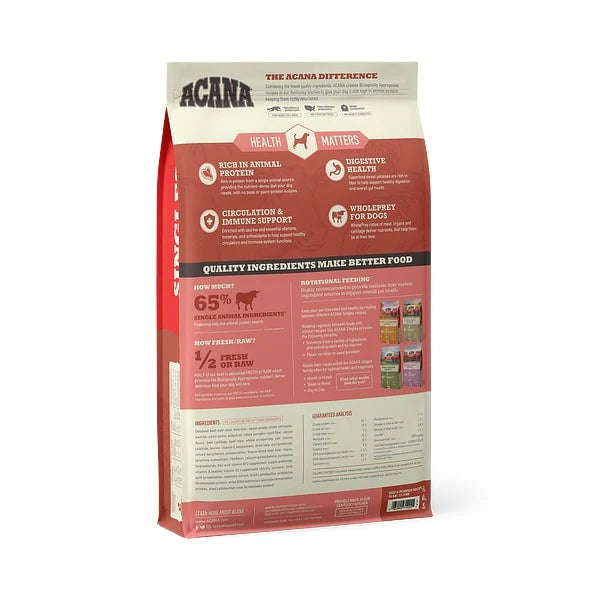 ACANA Singles Beef & Pumpkin Recipe Grain Free Dry Dog Food