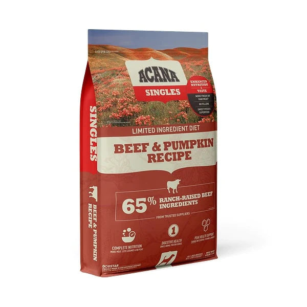 ACANA Singles Beef & Pumpkin Recipe Grain Free Dry Dog Food