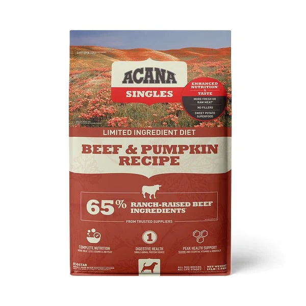ACANA Singles Beef & Pumpkin Recipe Grain Free Dry Dog Food