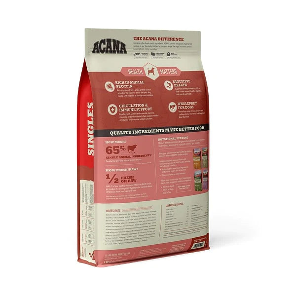 ACANA Singles Beef & Pumpkin Recipe Grain Free Dry Dog Food