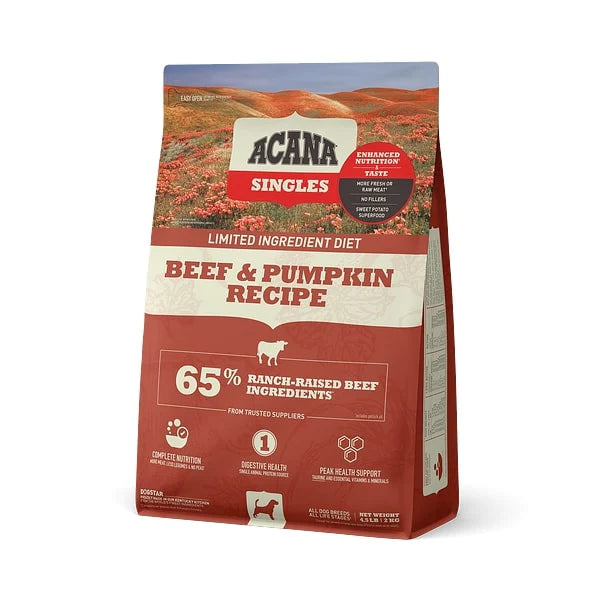 ACANA Singles Beef & Pumpkin Recipe Grain Free Dry Dog Food