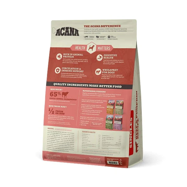 ACANA Singles Beef & Pumpkin Recipe Grain Free Dry Dog Food