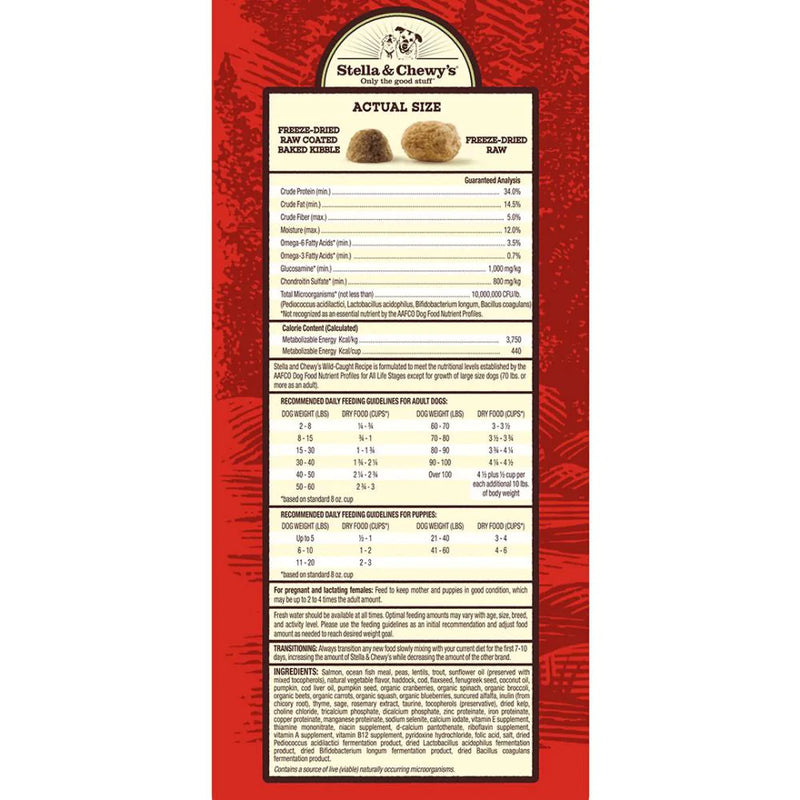 Stella & Chewy's Raw Blend Kibble Wild Caught Recipe Dry Dog Food