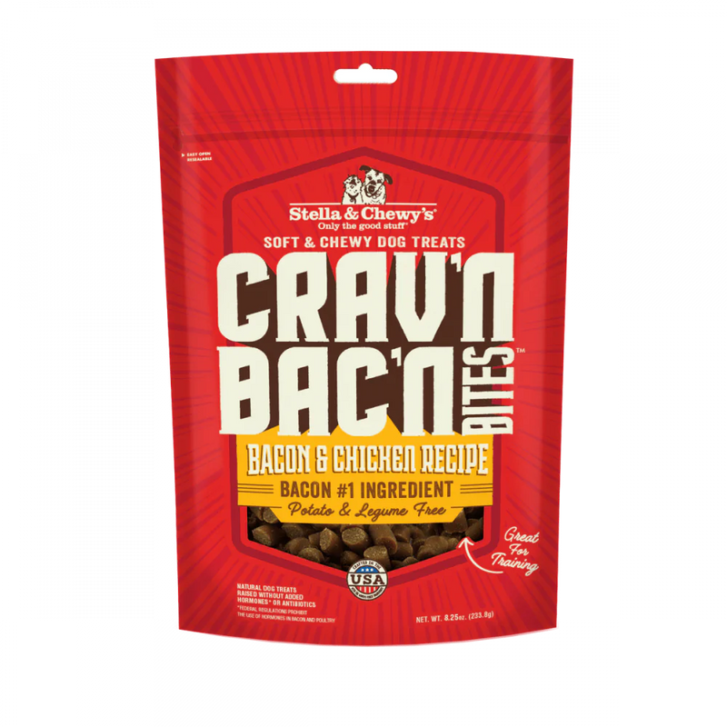 Stella & Chewy's Crav'n Bac'n Bites Bacon & Chicken Recipe Dog Treats