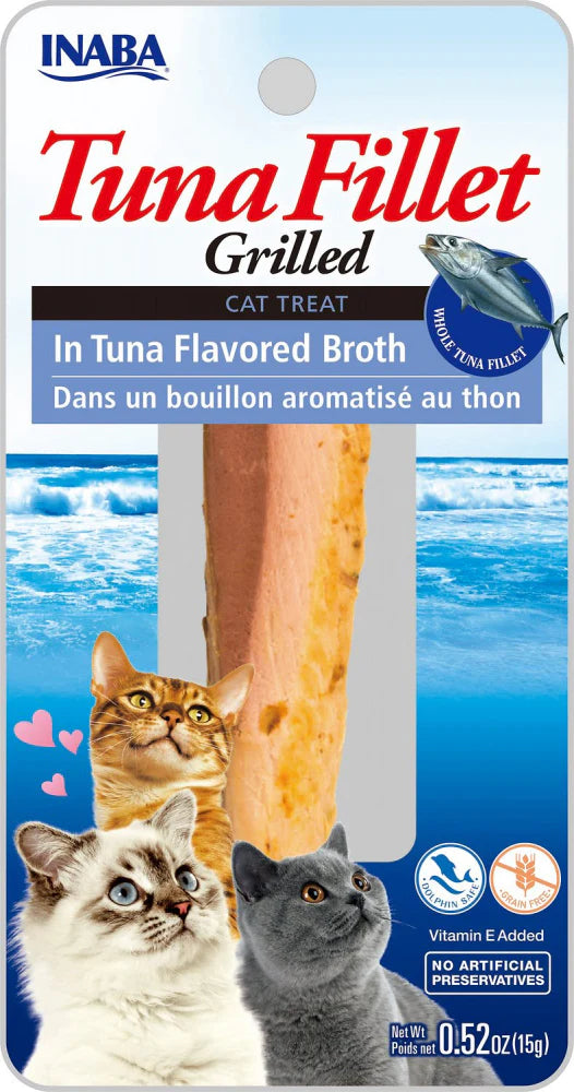 Inaba Ciao Grain Free Grilled Tuna Fillet in Tuna Broth Cat Treat