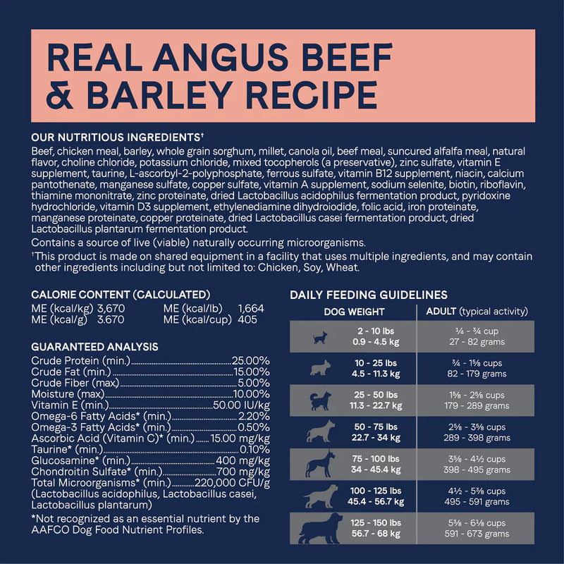 Canidae Pure with Grains Real Beef & Barley Recipe Dry Dog Food