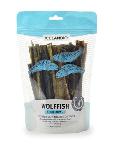 Icelandic+ Wolffish Skin Chew Stick Dog Treat