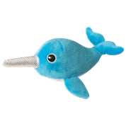 Snugarooz Baby Nikki the Narwhal Plush Dog Toy