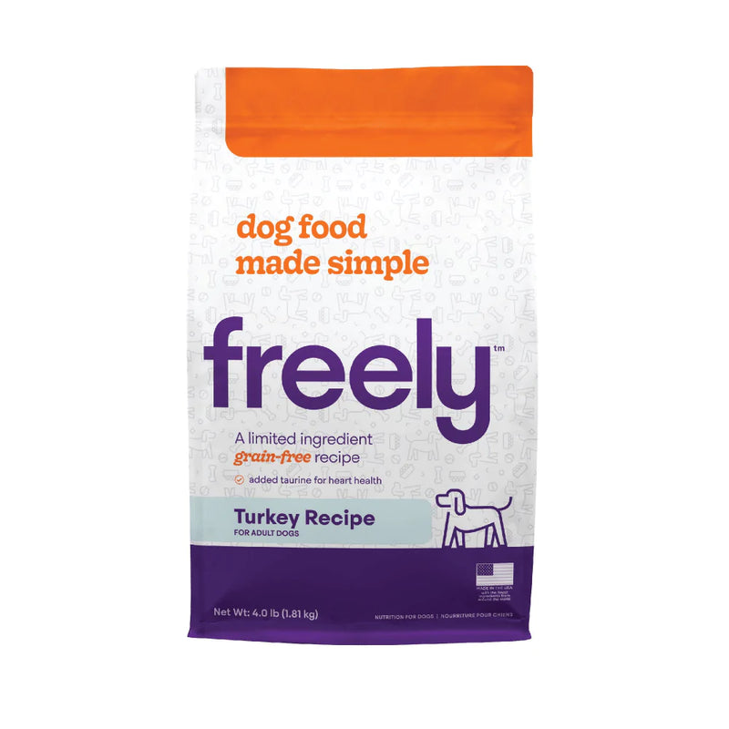 Freely Limited Ingredient Diet Natural Grain Free Turkey Kibble Adult Dry Dog Food