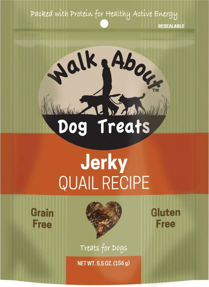 Walk About Quail Jerky Dog Treats