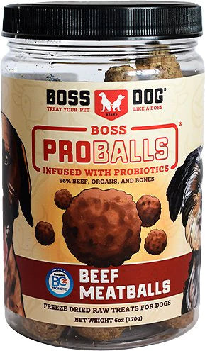 Boss Dog Proballs Beef Meatball Freeze Dried Dog Treats