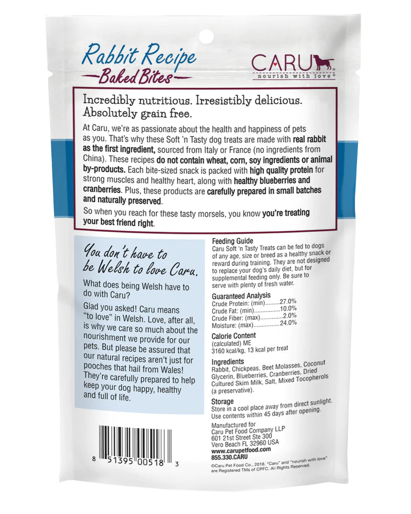 Caru Soft 'n Tasty Rabbit Recipe Bites For Dogs