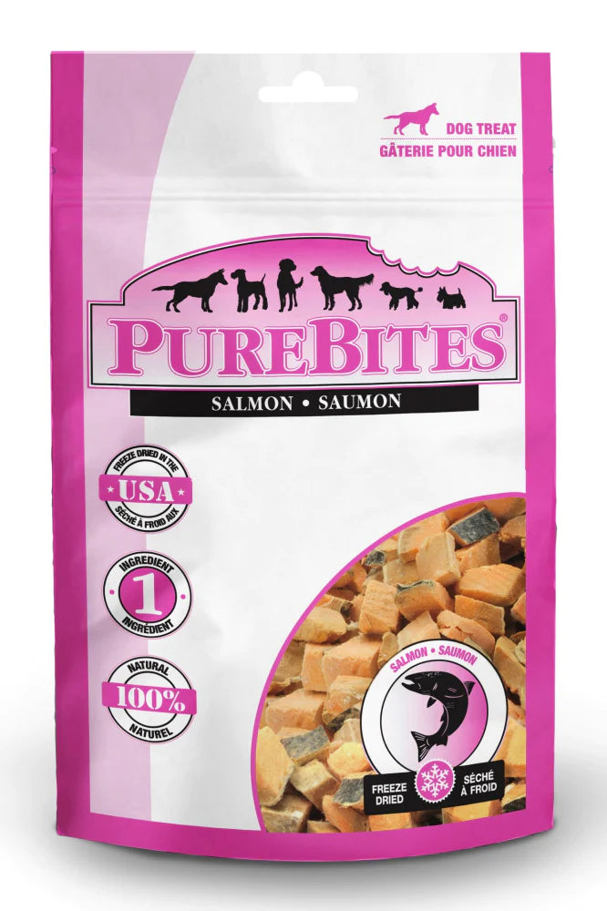 PureBites Salmon Freeze Dried Raw Dog Treats