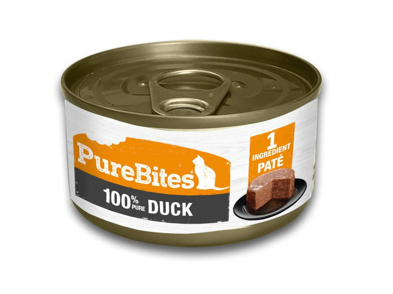 PureBites 100% Pure Duck Pate Cat Food Topper Treat