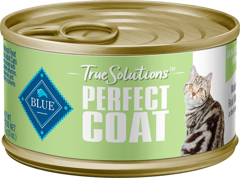 Blue Buffalo True Solutions Perfect Coat Natural Skin & Coat Care Whitefish Recipe Adult Wet Cat Food