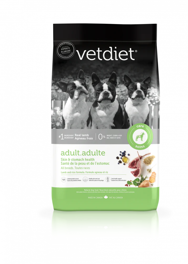 Vetdiet Lamb & Rice Formula Adult Skin & Stomach Health All Breeds Dry Dog Food