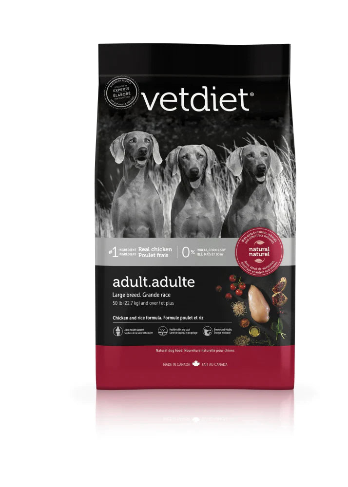 Vetdiet Chicken & Rice Formula Adult Large Breed Dry Dog Food