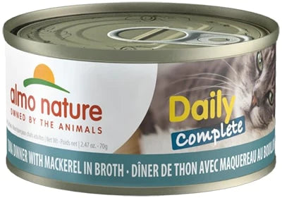 Almo Nature Daily Complete Cat Tuna with Mackerel in Broth Canned Cat Food