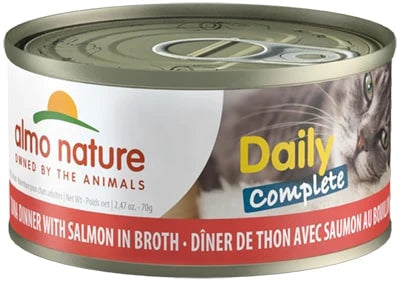 Almo Nature Daily Complete Cat Tuna with Salmon in Broth Canned Cat Food