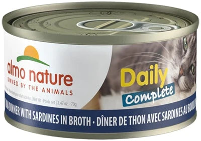 Almo Nature Daily Complete Cat Tuna with Sardines in Broth Canned Cat Food