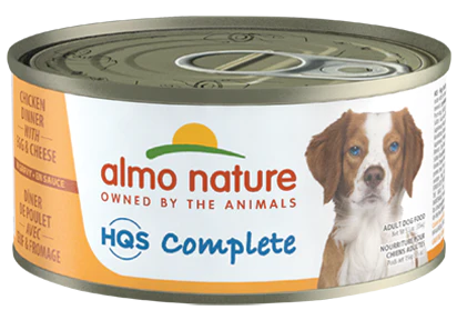 Almo Nature HQS Complete Dog Complete & Balanced Chicken Dinner with Egg & Cheese Canned Dog Food