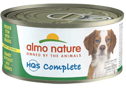 Almo Nature HQS Complete Dog Complete & Balanced Chicken Stew with Veggies Canned Dog Food