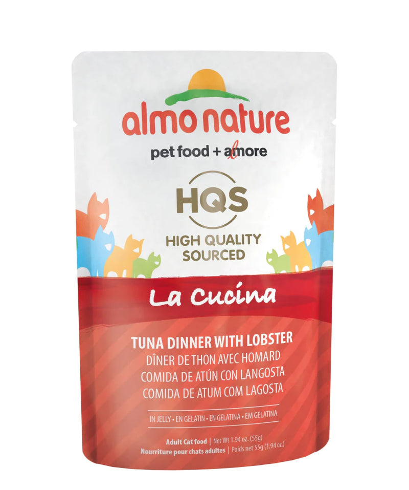 Almo Nature HQS La Cucina Cat Grain Free Tuna with Lobster In Jelly Wet Cat Food