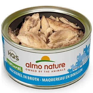 Almo Nature HQS Natural Cat Grain Free Additive Free Mackerel Canned Cat Food